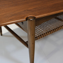 Load image into Gallery viewer, Folke Ohlsson for Dux Coffee Table in Teak and Cane