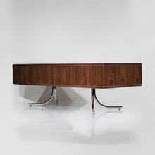 Load image into Gallery viewer, Sensational Mid-Century Modern Executive Desk with Steel Splayed Legs