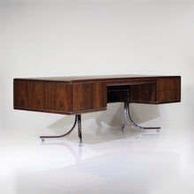 Load image into Gallery viewer, Sensational Mid-Century Modern Executive Desk with Steel Splayed Legs