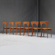 Load image into Gallery viewer, Niels Koefoed 'Peter' Chairs in Teak and Leather - Set of 6