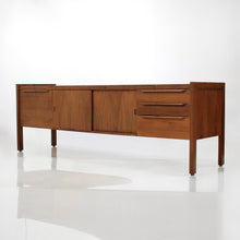 Load image into Gallery viewer, Mid Century Scandinavian Long Teak Credenza