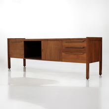 Load image into Gallery viewer, Mid Century Scandinavian Long Teak Credenza