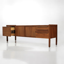 Load image into Gallery viewer, Mid Century Scandinavian Long Teak Credenza