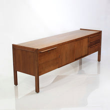 Load image into Gallery viewer, Mid Century Scandinavian Long Teak Credenza