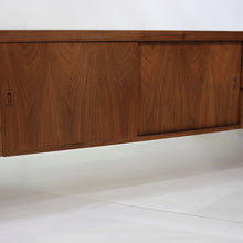 Load image into Gallery viewer, Mid Century Scandinavian Long Teak Credenza