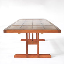 Load image into Gallery viewer, Danish Modern Dining Table Gangsø Møbler with Tile Inlay - Long 103"