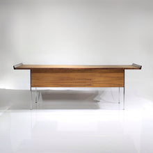 Load image into Gallery viewer, RARE Bleached Rosewood Executive Desk by Harvey Probber