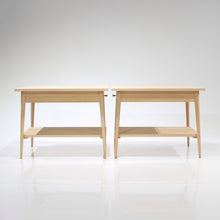 Load image into Gallery viewer, (Custom order) Paul McCobb End Tables with Drawer in Maple - A Pair