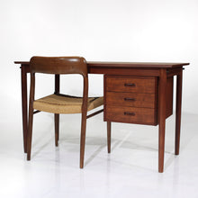 Load image into Gallery viewer, Arne Wahl Iversen Teak Mid Century Danish Writing Desk