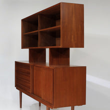 Load image into Gallery viewer, Gorgeous Mid-Century Danish Teak Credenza and Hutch