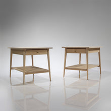Load image into Gallery viewer, (Custom order) Paul McCobb End Tables with Drawer in Maple - A Pair