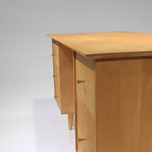 Load image into Gallery viewer, Paul McCobb Solid Maple Double Pedestal Desk - Model 1561
