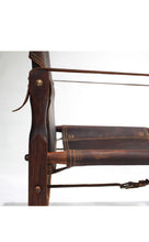 Load image into Gallery viewer, Mid Century Early South African Safari Chairs in Rosewood and Leather - A Pair