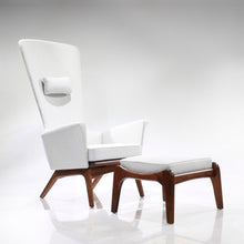 Load image into Gallery viewer, Sensational Adrian Pearsall Sculptural High Back Lounge Chair and Ottoman