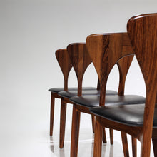 Load image into Gallery viewer, RARE ‘Peter’ Chair by Niels Koefoed in Rosewood - Set of 4