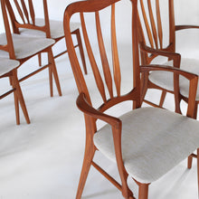 Load image into Gallery viewer, Niels Koefoed Ingrid Dining Chairs in Teak Koefoed / Hornslet of Denmark Set of 6