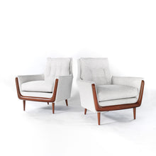 Load image into Gallery viewer, Mid Century Gondola Style Lounge Chairs by Deville in style of Adrian Pearsall