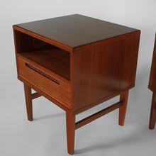 Load image into Gallery viewer, Nils Jonsson Danish Teak Nightstands