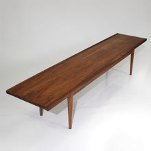 Load image into Gallery viewer, Mid-Century Modern Long Walnut Coffee Table / Bench by Drexel