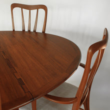 Load image into Gallery viewer, Niels Koefoed Teak Dining Set with Gate Leg Table and 6 Ingrid Dining Chairs