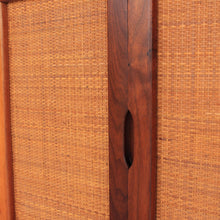 Load image into Gallery viewer, Jack Cartwright for Founders Walnut and Cane Credenza with Rare Hutch