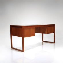 Load image into Gallery viewer, Stunning Mid-Century Danish Teak Desk with Trapezoid Base