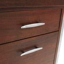 Load image into Gallery viewer, RARE Mid Century Modern Walnut and Cane Desk in Style of Florence Knoll