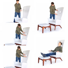 Load image into Gallery viewer, Sensational Adrian Pearsall Sculptural High Back Lounge Chair and Ottoman