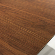 Load image into Gallery viewer, Florence Knoll Conference Table in Chrome and Walnut Formica