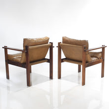 Load image into Gallery viewer, Mid-Century Ash Sling Lounge Chairs