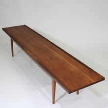 Load image into Gallery viewer, Mid-Century Modern Long Walnut Coffee Table / Bench by Drexel