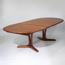 Load image into Gallery viewer, Stunning Mid-Century Danish Teak Elliptical Dining Table w/ 2 Leaves