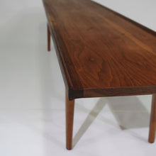 Load image into Gallery viewer, Mid-Century Modern Long Walnut Coffee Table / Bench by Drexel