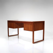 Load image into Gallery viewer, Stunning Mid-Century Danish Teak Desk with Trapezoid Base