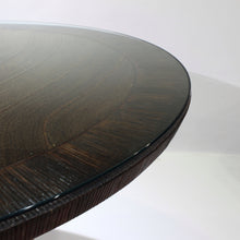 Load image into Gallery viewer, Rare Hand Made Round Dining Table with Rope, Cord, Splayed Legs