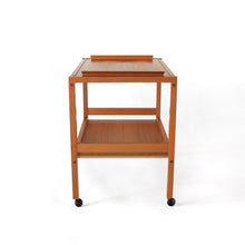 Load image into Gallery viewer, Danish Teak Serving Cart / Bar Cart