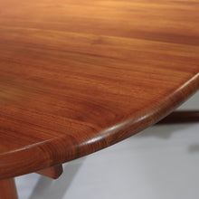 Load image into Gallery viewer, Stunning Mid-Century Danish Teak Elliptical Dining Table w/ 2 Leaves