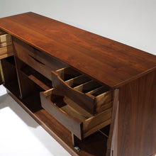 Load image into Gallery viewer, Jack Cartwright Walnut Plinth Base Credenza