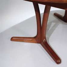 Load image into Gallery viewer, Stunning Mid-Century Danish Teak Elliptical Dining Table w/ 2 Leaves