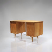 Load image into Gallery viewer, Paul McCobb Solid Maple Double Pedestal Desk - Model 1561