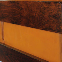 Load image into Gallery viewer, Rosewood and Leather Sofa by Uu-Vee Kaluste Oy of Finland