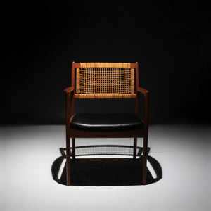 Armchair in Teak and Cane by Sylve Stenquist for Dux of Sweden
