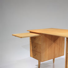 Load image into Gallery viewer, Paul McCobb Solid Maple Double Pedestal Desk - Model 1561