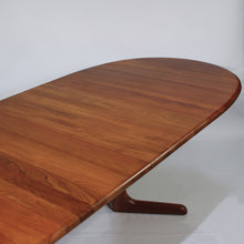 Load image into Gallery viewer, Stunning Mid-Century Danish Teak Elliptical Dining Table w/ 2 Leaves