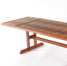 Load image into Gallery viewer, Danish Modern Dining Table Gangsø Møbler with Tile Inlay - Long 103"