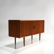 Load image into Gallery viewer, Svend Aage Larsen Danish Teak Tambour Door Credenza