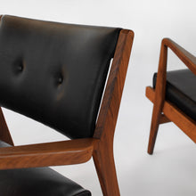 Load image into Gallery viewer, Jens Risom Walnut Lounge Chairs - A Pair