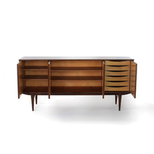Load image into Gallery viewer, Exquisite Scandinavian Modern Sideboard / Credenza in Mahogany