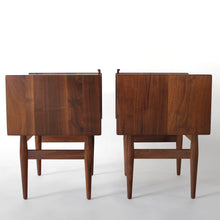 Load image into Gallery viewer, Exceptional John Keal for Brown Saltman Nightstands - A Pair