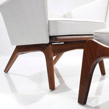 Load image into Gallery viewer, Sensational Adrian Pearsall Sculptural High Back Lounge Chair and Ottoman